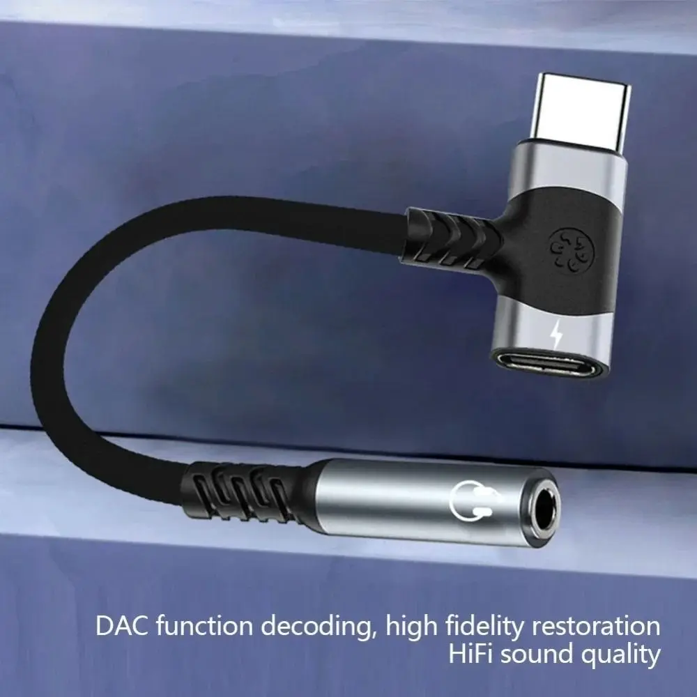 

2-in-1 Adapter Type-C Audio Charger Splitter 3.5mm PD Fast Charging Fast Charge OTG Dongle Dual Head Converter