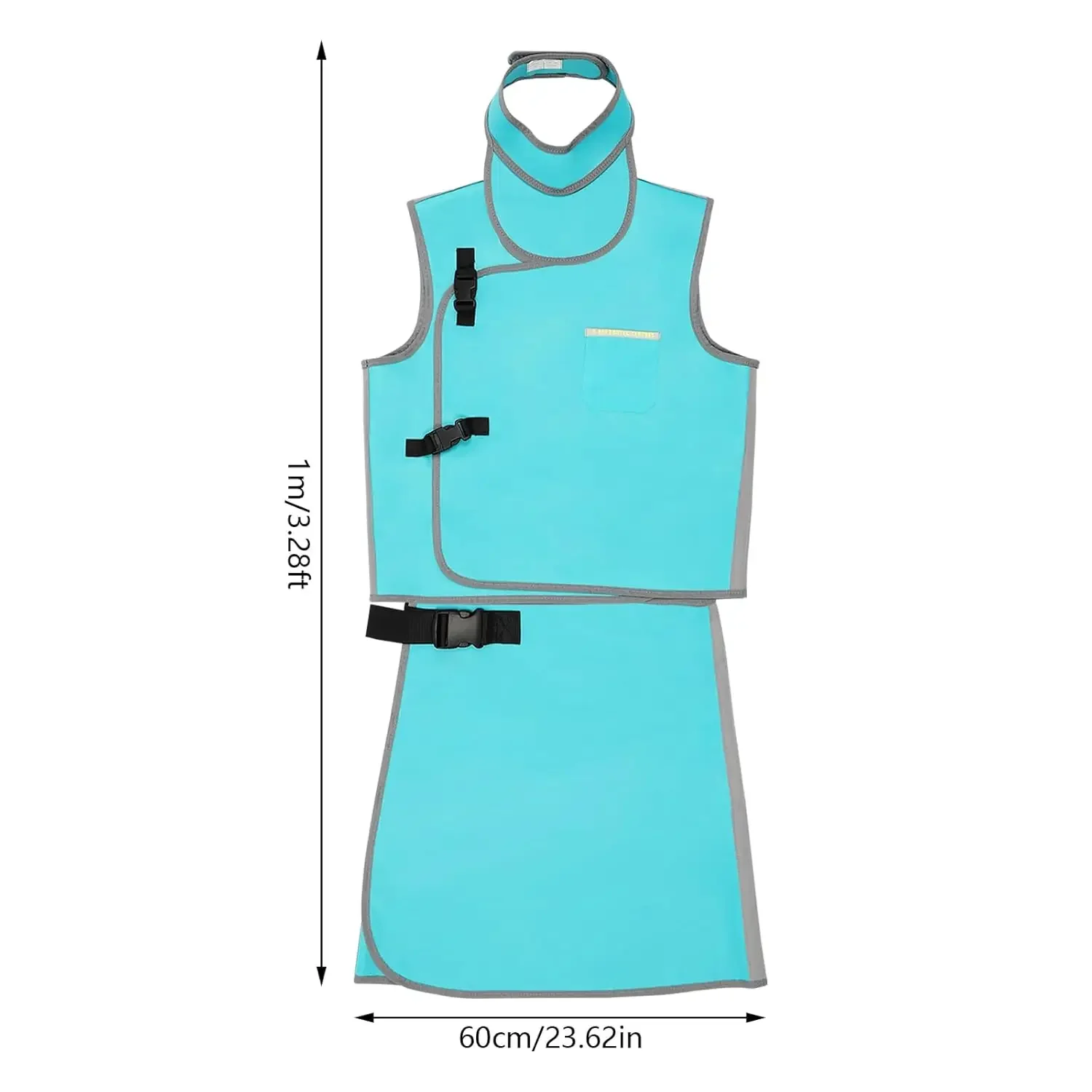 0.5mmpb Dental Laboratory Apron with Protective Collar Lead Protection Light Dentist X-ray Protection for Adult