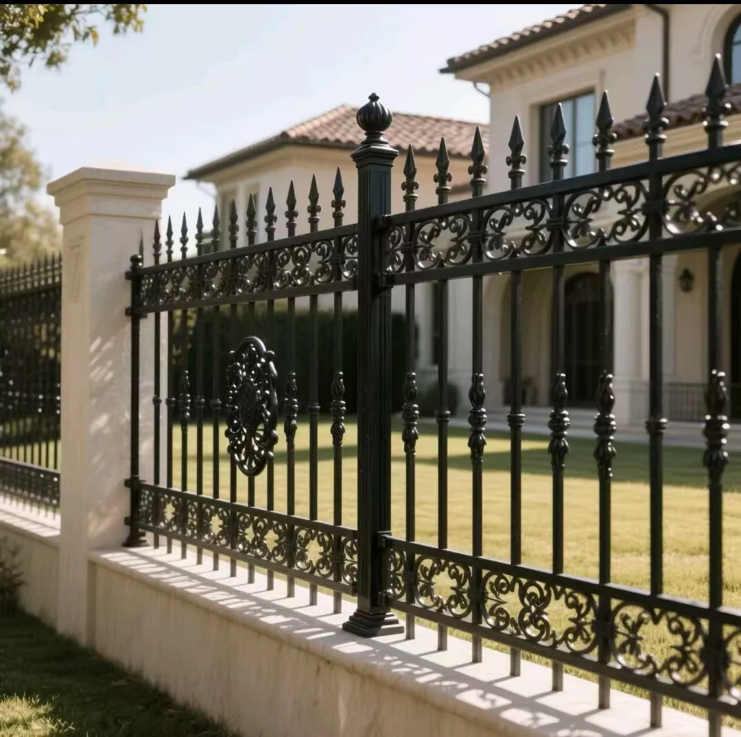 cj-Crewell Modern Stainless Steel Iron Deck Staircase Terrace Balcony Railing Handrails UV Protected Rust Resistant Custom@