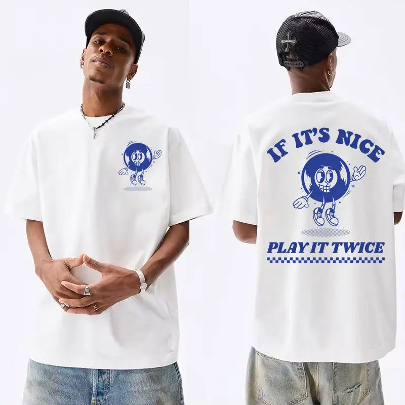 2026 Vynil Funny Retro Meme T Shirts Play It Summer Aesthetic High-end Luxury Unisex Style Both of Men and Women