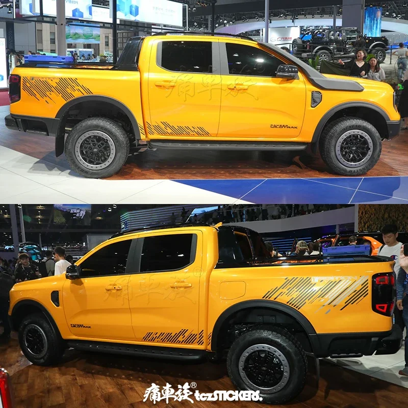 

Автомобильная виниловая наклейка для Ford Ranger 2023, модификация кузова, спортивная наклейка на заказ, пленка, наклейки, декор, автоаксессуары