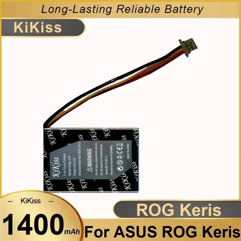 

Надежная замена аккумулятора для игровой мыши Asus Rog Keris с быстрой зарядкой 1400 мАч