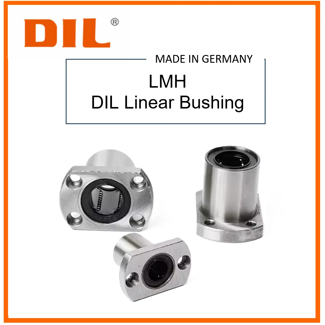 Original New DIL linear bushing Cut Flange LMH LMH25 LMH25UU to replace THK IKO INA linear bearing CNC Router 3D printer Parts