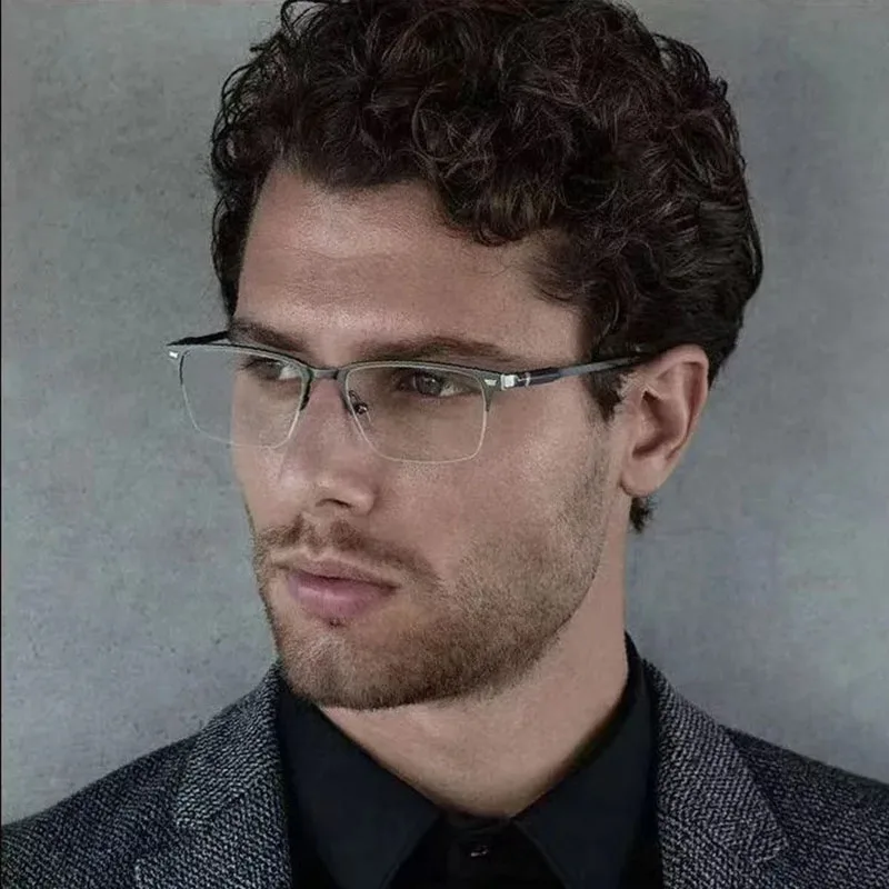 

ELECCION High-quality Titanium Gentlemen's Glasses Optics Frame Male Frameless Eyewear Prescription Myopia Eyeglass Frames Men