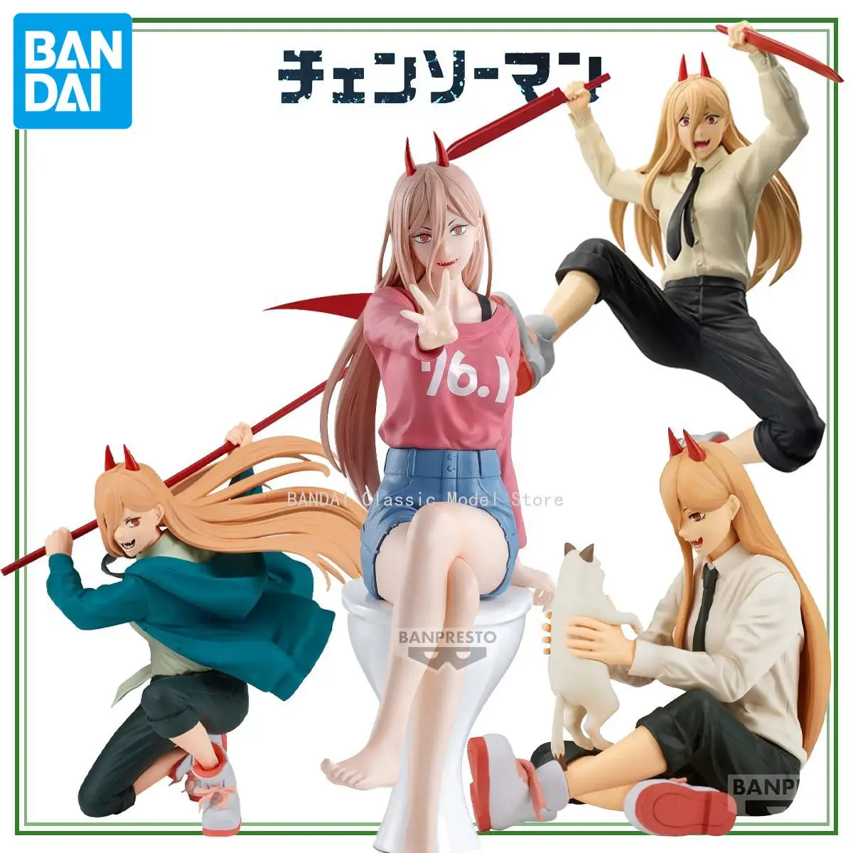 

Special In Stock Original Bandai Banpresto Chainsaw Man Power Anime Genuine Boxed Model Brand New Unopened