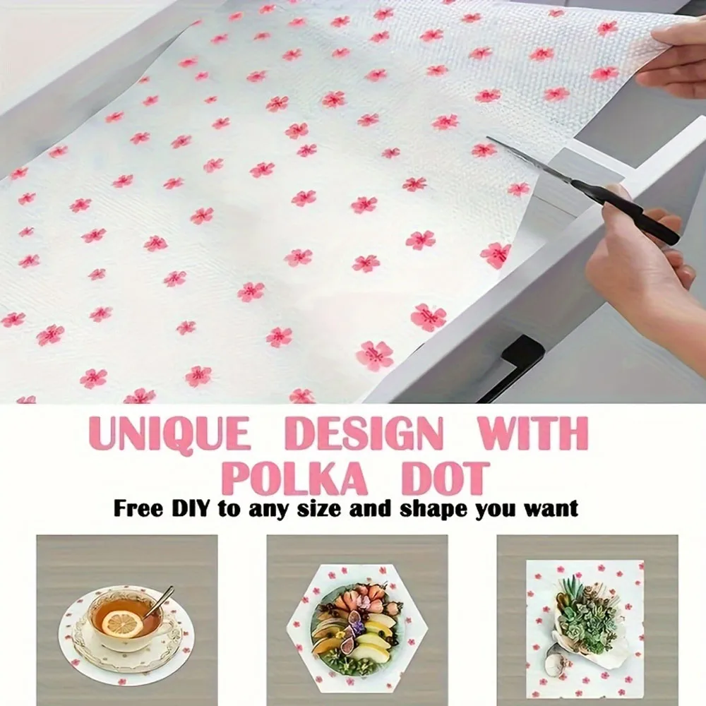 EVA Drawer Shelf Liner Moisture Proof Anti Mold Non Slip Waterproof Cabinet Pad Non-Adhesive Easy to Cut