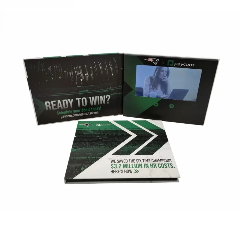 

Custom. Custom A5 inch Hardcover Digital LCD Screen Video Booklet Brochure Card for Advertisement Business