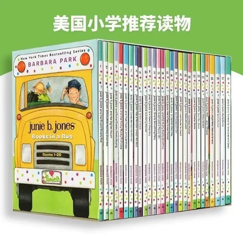 28 Books/Set Junie B. Jones Complete English Reading Books Hell High School Life Campus Novels Books  livros  books for kids