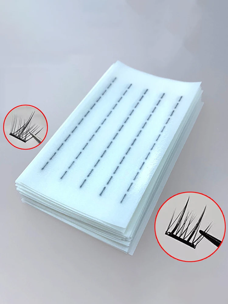 Bande auto-arina pour faux cils, sans colle, réutilisable, étanche, sans colle, 200 pièces/boîte