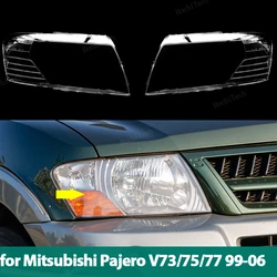 Car Headlamp Light Lampshade Glass Case Protective Shell Cover For Mitsubishi Pajero V73 V75 V77 V60 NM NP Exceed 3200 99-06