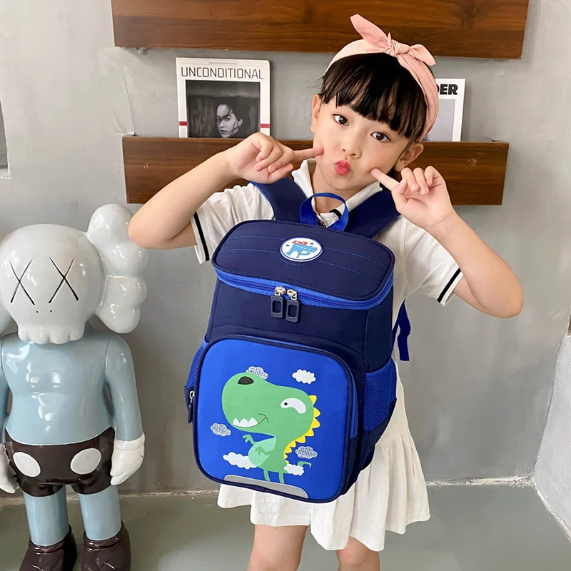 Children's Space Schoolbag Cartoon Dinosaur Rabbit Kindergarten Backpacks Preschool Schoolbag for Boys and Girls Large Capacity