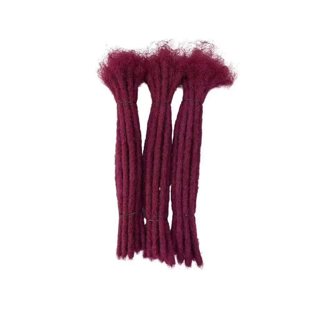 0,4 0,6 0,8 cm Borgoña 100% Extensiones de rastas de cabello humano Extensiones Loc Extensiones de cabello humano Extensiones Loc permanentes Cabello humano