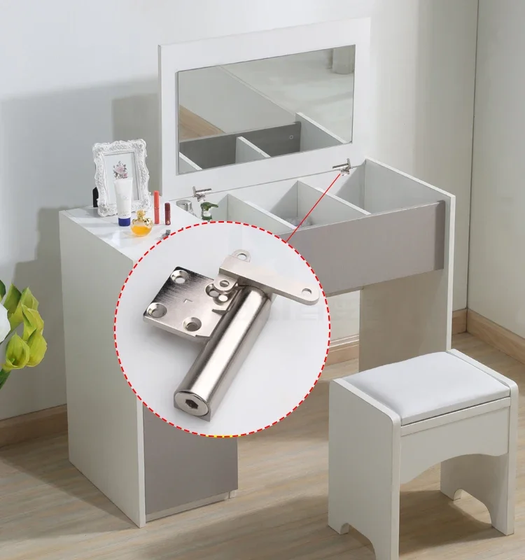 

Скрытая регулируемая случайная петля с клапаном для макияжа, настольная столешница, матовая черная, золотая, хромированная кисть, белое шампанское