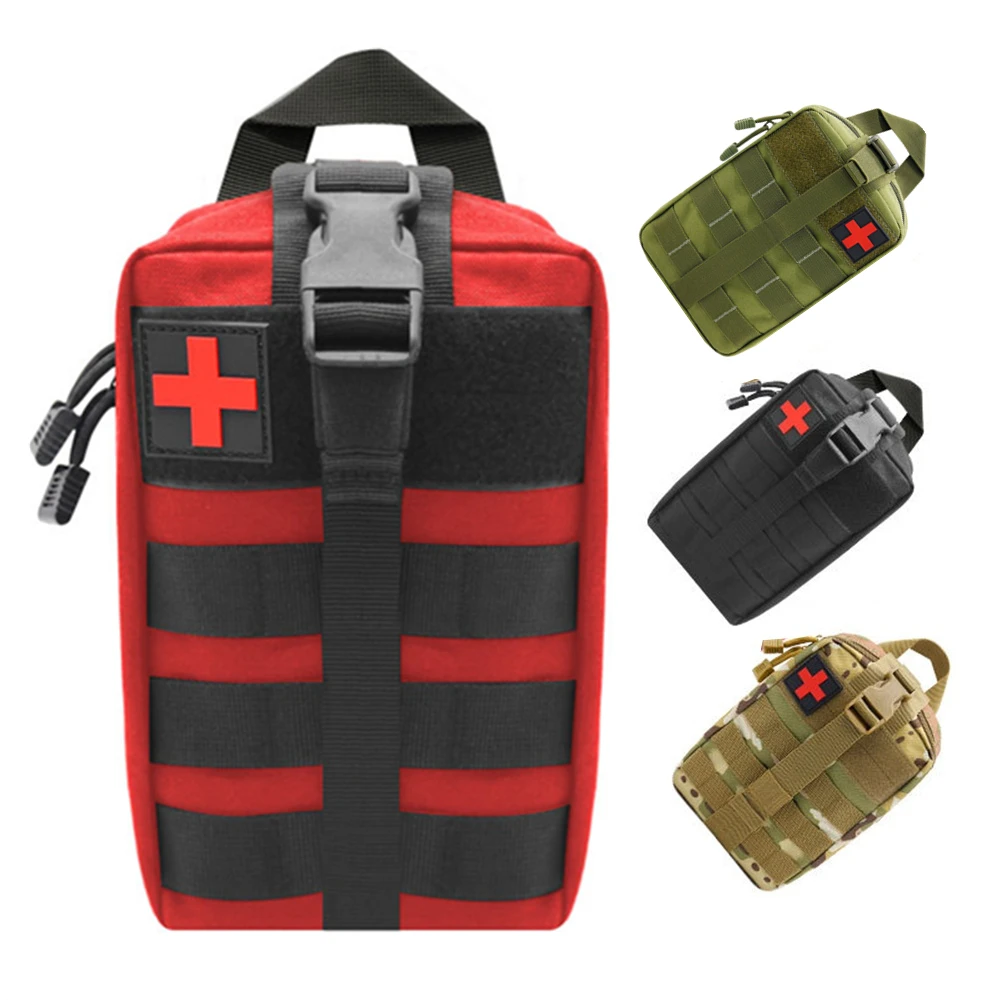 

Tactical First Aid Bag Medical Kit Bag, Nylon Molle EMT Emergency Survival Pouch Outdoor Medical Box Large Size SOS Bag