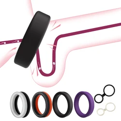 3pcs Male Penis Ring Silicone Cock Ring Testicles Ring Trainer Delay Lock Ejaculation Time Lasting Cockring Sex Tool For Men