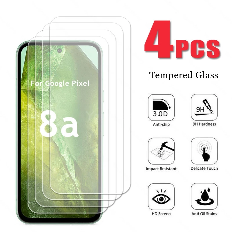 For Google Pixel 8a Glass Google Pixel 8a Tempered Glass Screen Protector Flim 9D Camera Protector Flim Google Pixel 8 a Glass