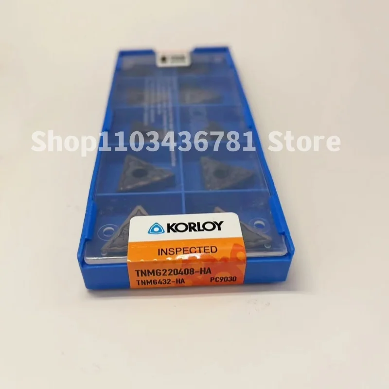 

KORLOY TNMG220408-HS PC9030 /TNMG220408-HA PC9030 turning tool blade carbide inserts Cutting Tools 10Pcs