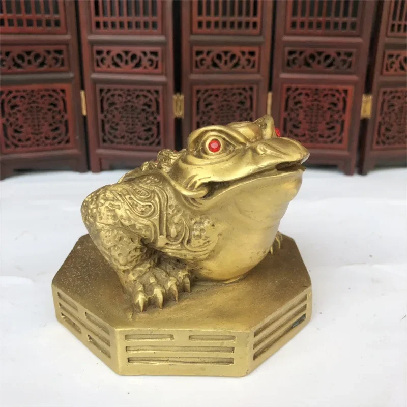 Brass gold toad ornaments three foot gold toad gossip toad shop opening gifts living room office gold cicada ornaments