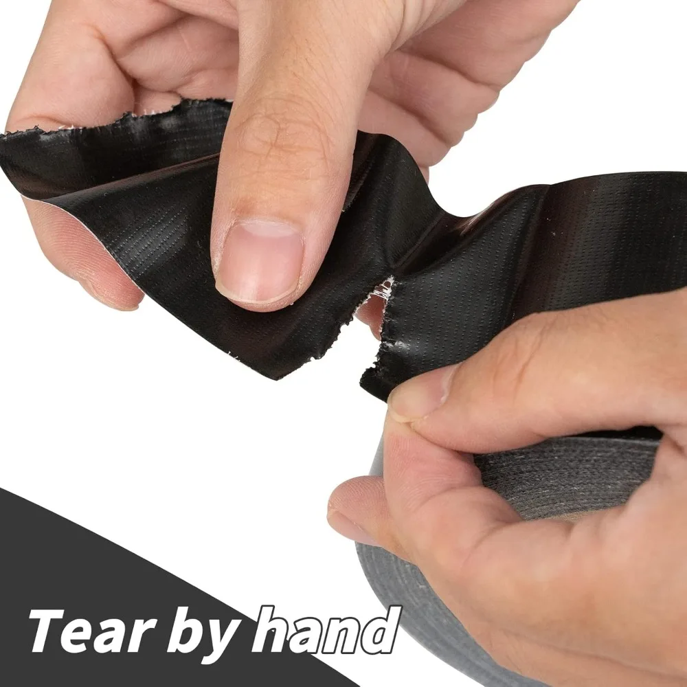 

22 Pack Black Duct Tape Bulk, 2 Inch Heavy Duty (Total 660 Yards), Strong No Residue All-Weather Tape