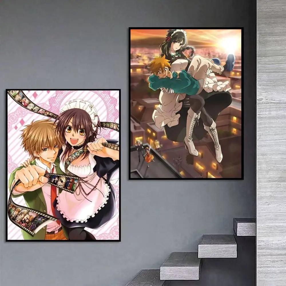 Classic Anime You Are Ms. Servant Poster Self-adhesive Art Waterproof Paper Sticker Coffee House Bar Room Wall Decor