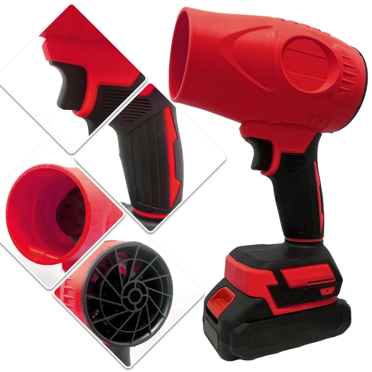 مجفف شعر توربو جيت، منفاخ أوراق شجر لاسلكي كهربائي Rpm، مجفف شعر نفاث 21 فولت، منفاخ هواء عالي الضغط، منفاخ سيارة محمول باليد #5