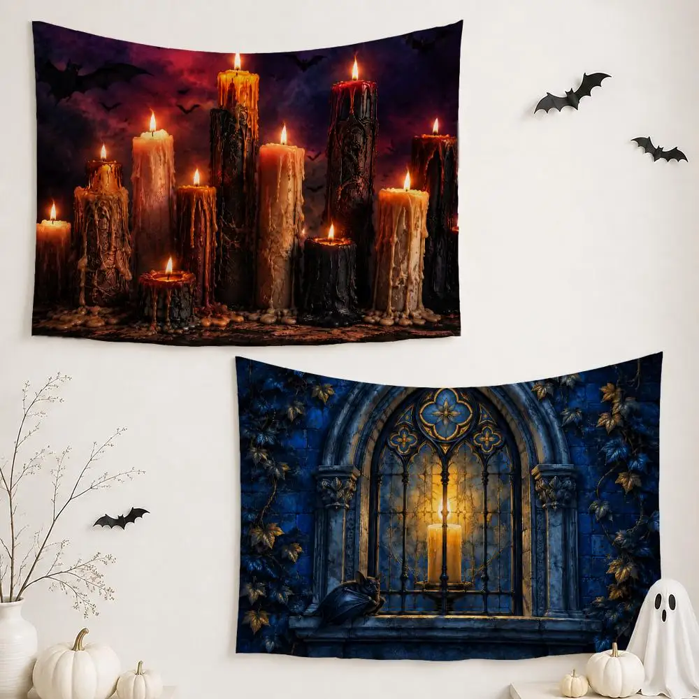 Moon Cross Ritual Tapestry Custom Living Bedroom Party Dormitory interior Wall bohemian Decoration Attached clip