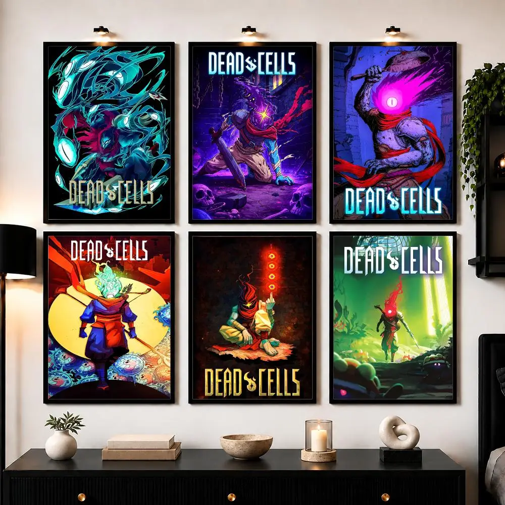 D-Dead Cells Game Art Poster Wall Art Sticker For Living Room Bedroom Bar Home Decor Mural Painting Decoration