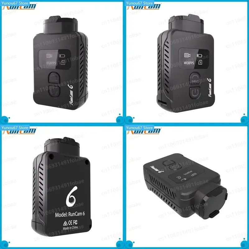For RunCam 6 4K 30FPS Portable Sport Camera MP4 Video OLED Screen Display for FPV RC Drone Recording
