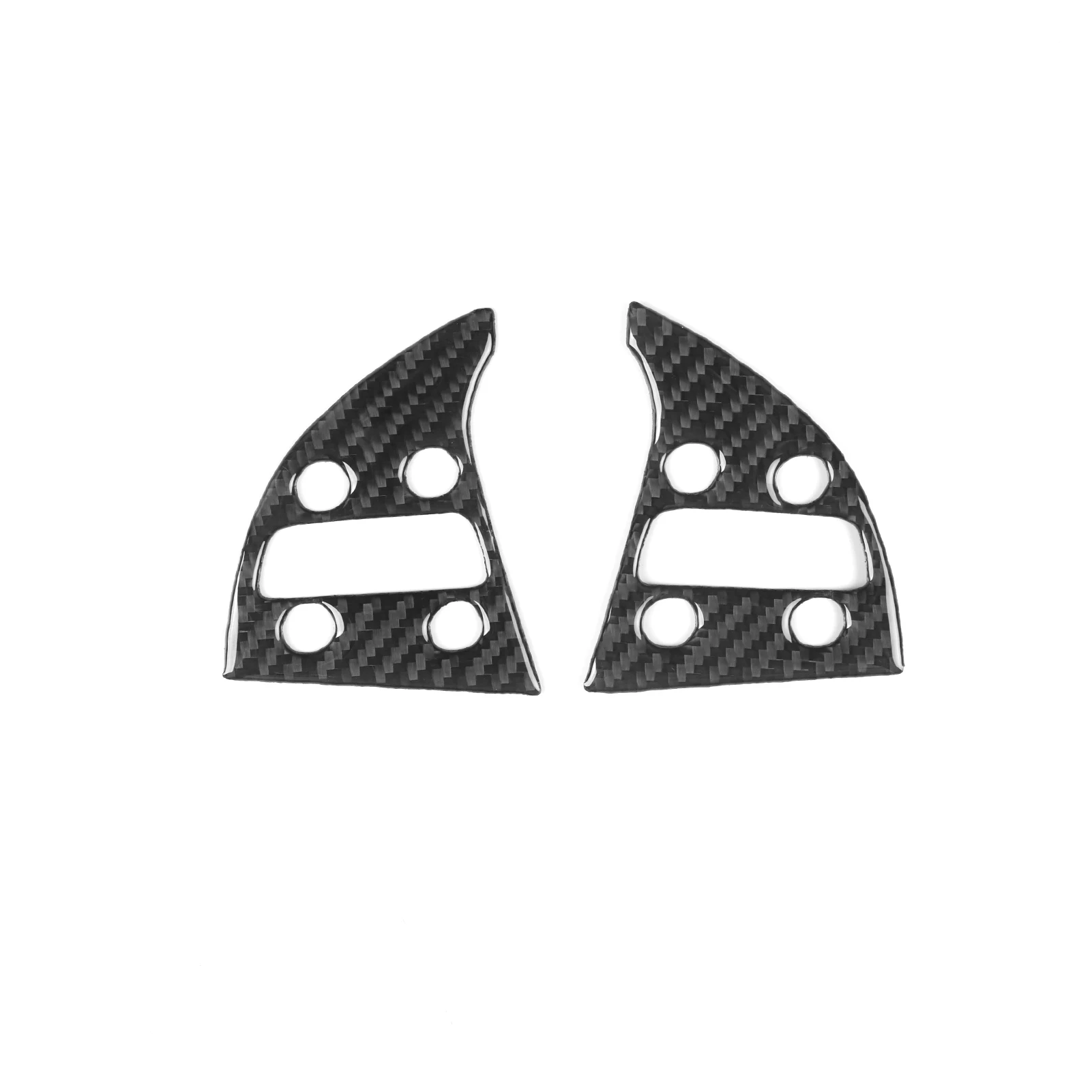 لكاديلاك CTS 2014-2019 ألياف الكربون عجلة القيادة زر الذقن لوحة مجموعة غطاء الزخرفية اكسسوارات السيارات الداخلية ملصق #2