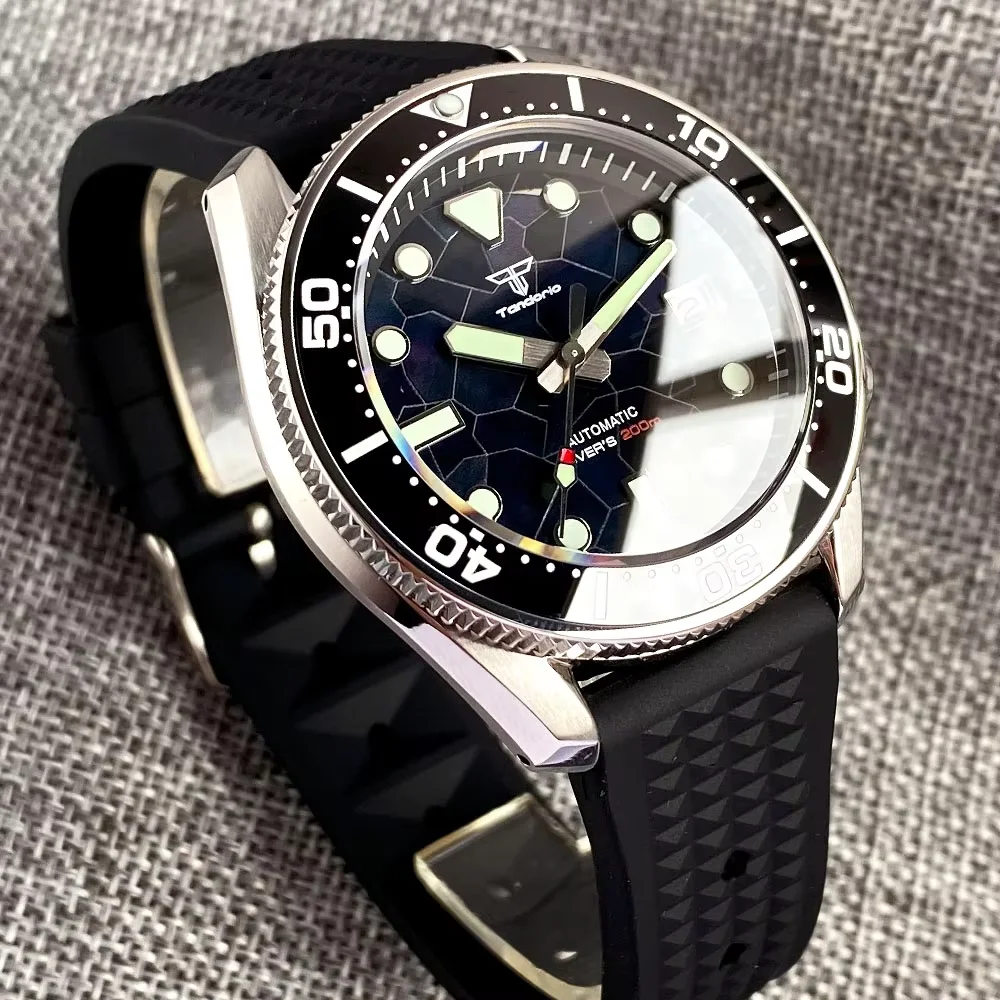 Tandorio 42.5mm Japan NH35A Au – Rubber Strap Diver recenzja i cena