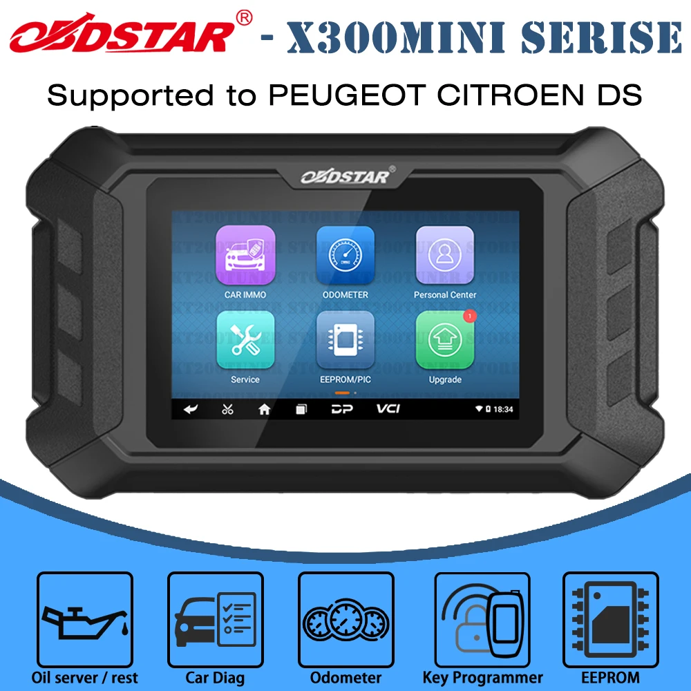 

OBDSTAR X300 MINI for PEUGEOT/CITROEN/DS Programmer All Key Lost Programming/Pin Code Reading/Cluster Calibrate