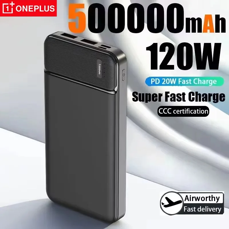 Oneplus 120W 50000mah Powerbank Portable Fast Charge External Battery Powerbank High Capacity Powerbank For Iphone Samsung