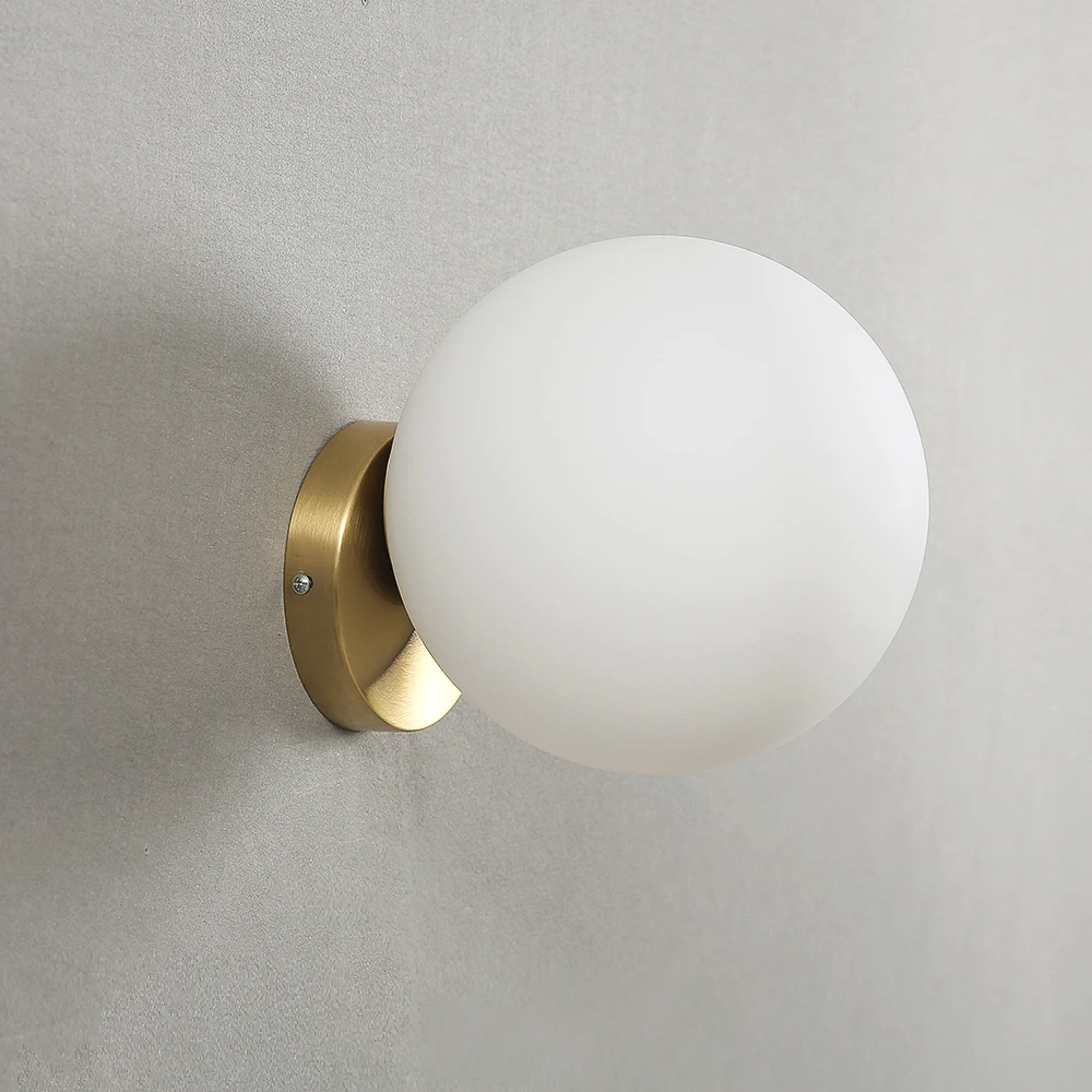 Nordic Luxury LED Misaligned ball Wall lamp Living room Metal Fashion Modern Minimalist Bedside Wall light Bedroom Light Fixture
