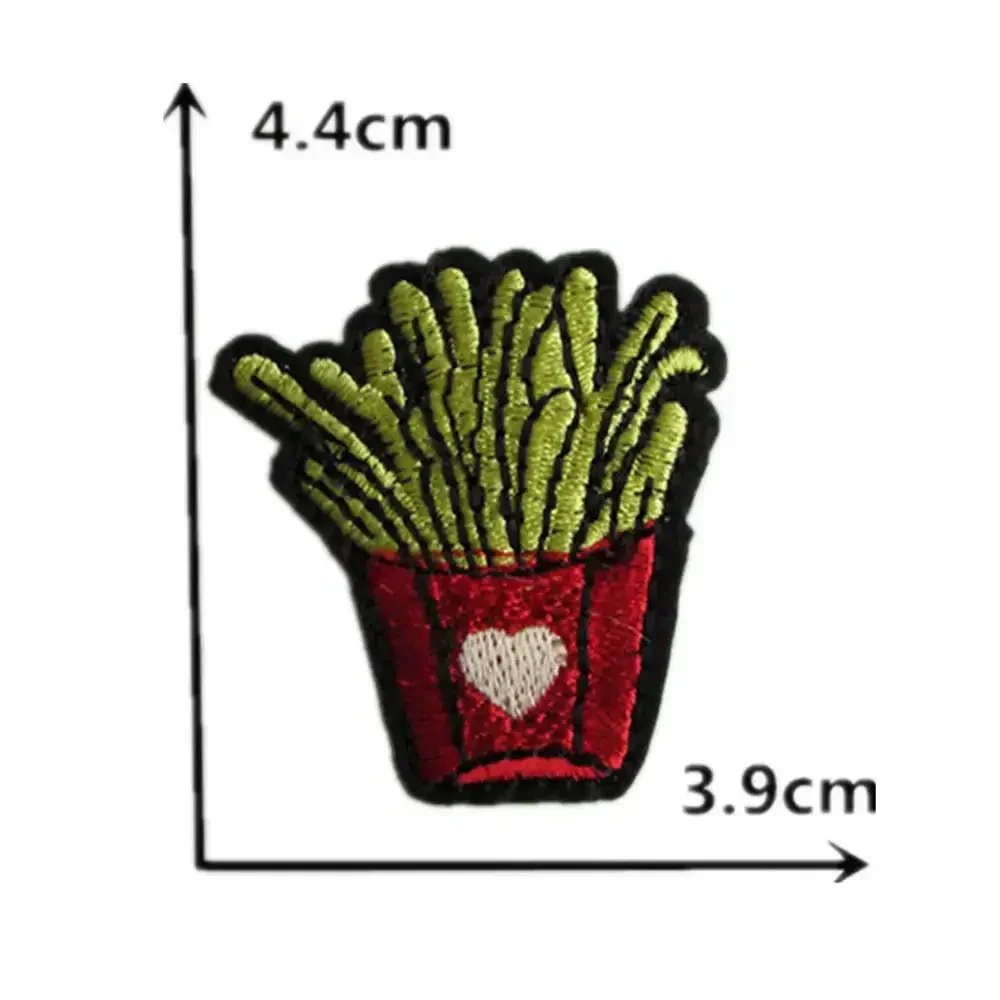 high quality fries badge hot melt adhesive ironing bag clothing sewing DIY Excipients Accessories Banner patch decorate embroide