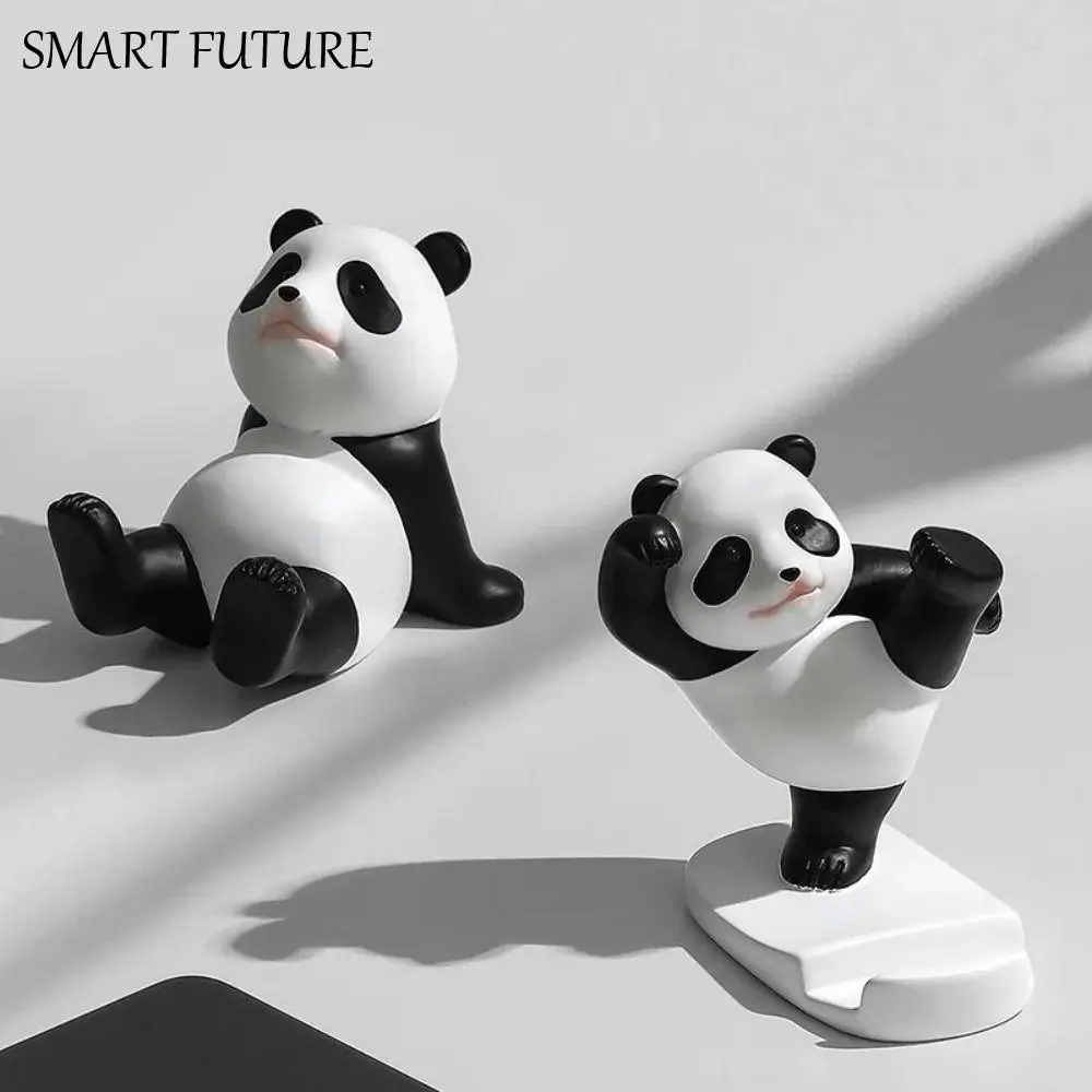 

Кронштейн-подставки, держатель для мобильного телефона в виде панды, пластиковые фигурки панды, подставка для телефона, милый мультяшный кронштейн для мобильного телефона