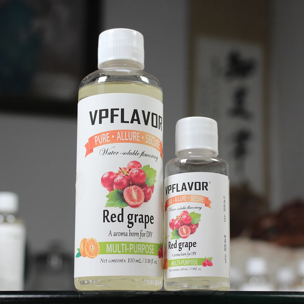 

VPFLAVOR® Red Grape Flavorings Intense Flavor Concentrate PG Based Water Soluble 100mL in Bottle