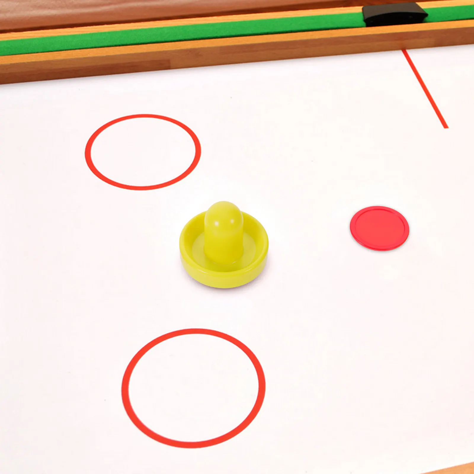 

2 Sets Table Hockey Accessories Air Hockey Pushers Pucks Plastic Replacement Pads Indoor Game Board Parts Home Family Recreation