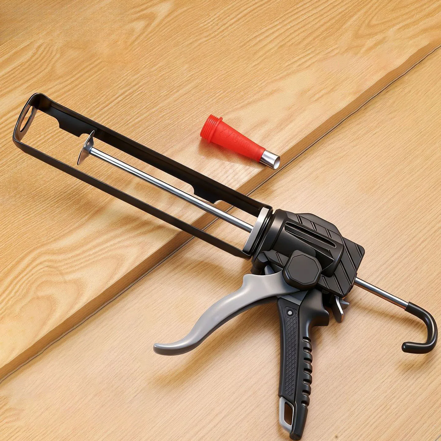 Universal 360° Rotating Caulking Gun, No Drip High Thrust Sealant Gun for Home Door Window Sealing DIY Projects
