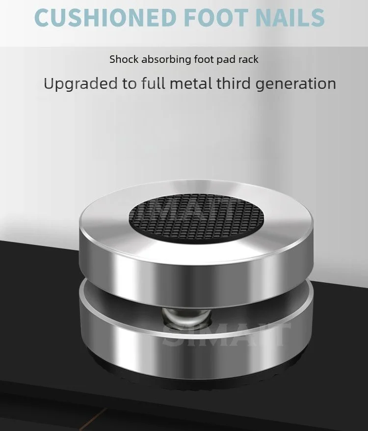 4pcs/8pcs HIFI XSSH Audio Audiophile Speaker CD Amplifier Stand ALUMINIUM Stainless Steel ISOLATION FOOT Spike Shock Damping Pad