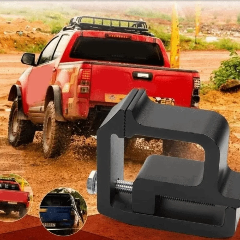 Aluminum Truck Canopy Clamps Heavy-Duty Fastener Camper Shell Mounting Clamps Corrosion Resistant Black/Silver