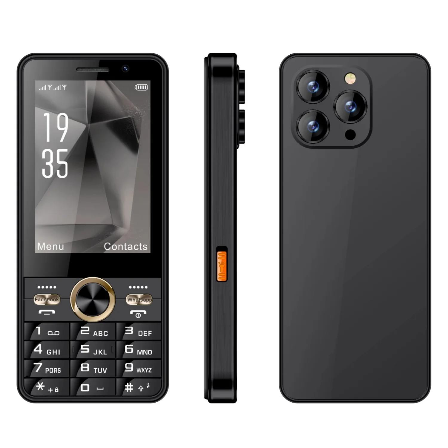 4G LTE 3.5" Touchscreen Keypad Smartphone Google Play Android 8.1 OS Two SIM 2GB 16GB Dual Camera WiFi Hotspot Slim Size Cheap