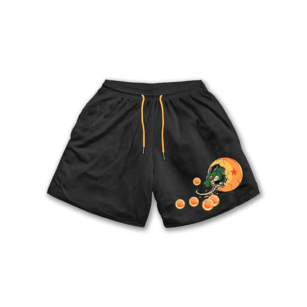 Men\'s Anime 3D Printed Beach Shorts Elastic Waist Anime Shorts Harman Printed Street Casual Loose Shorts