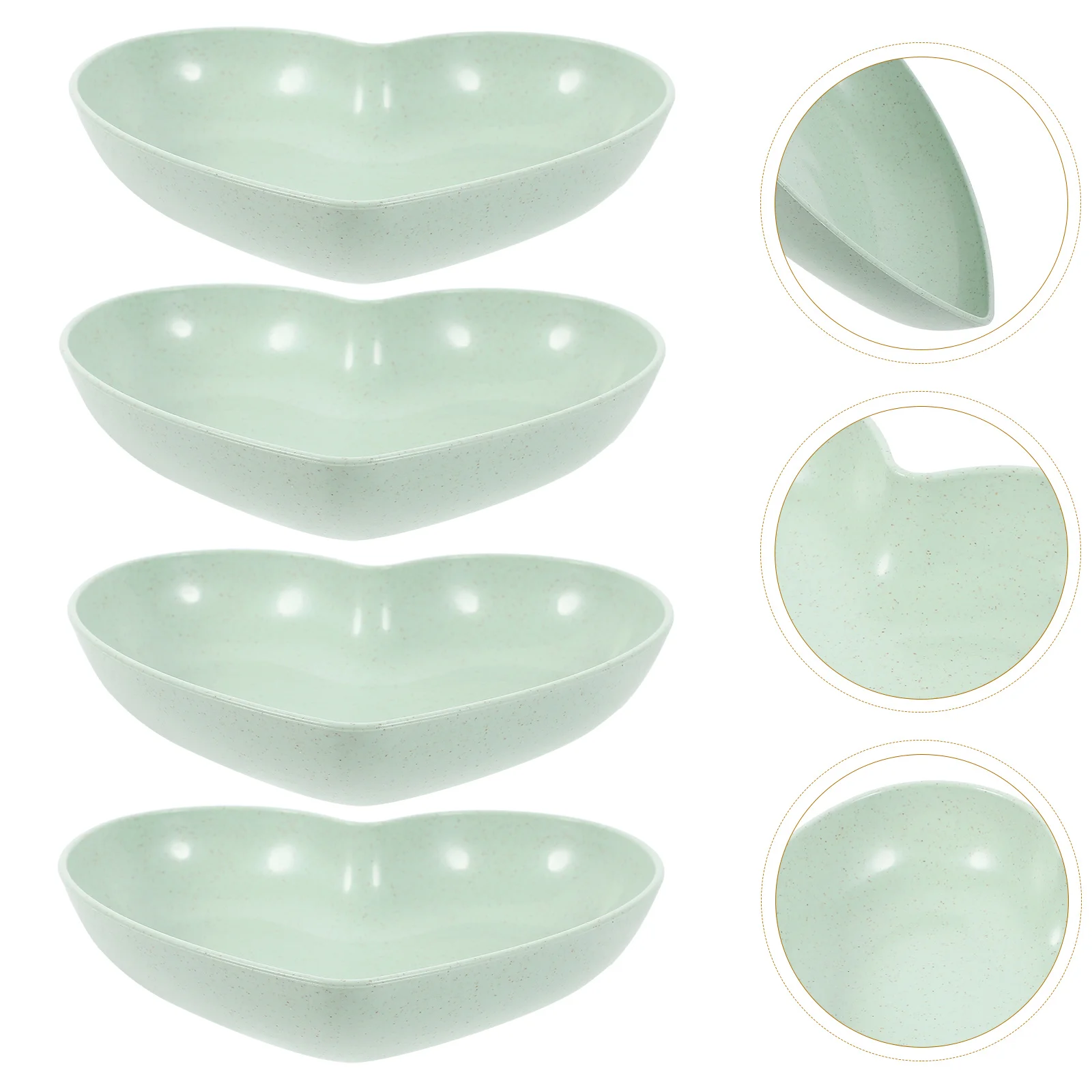 

5pcs Crab Water Dish Heart Shape Reptile Food Bowl Wear-Resistant Pp Material Easy Clean Terrarium Supplies Reptile