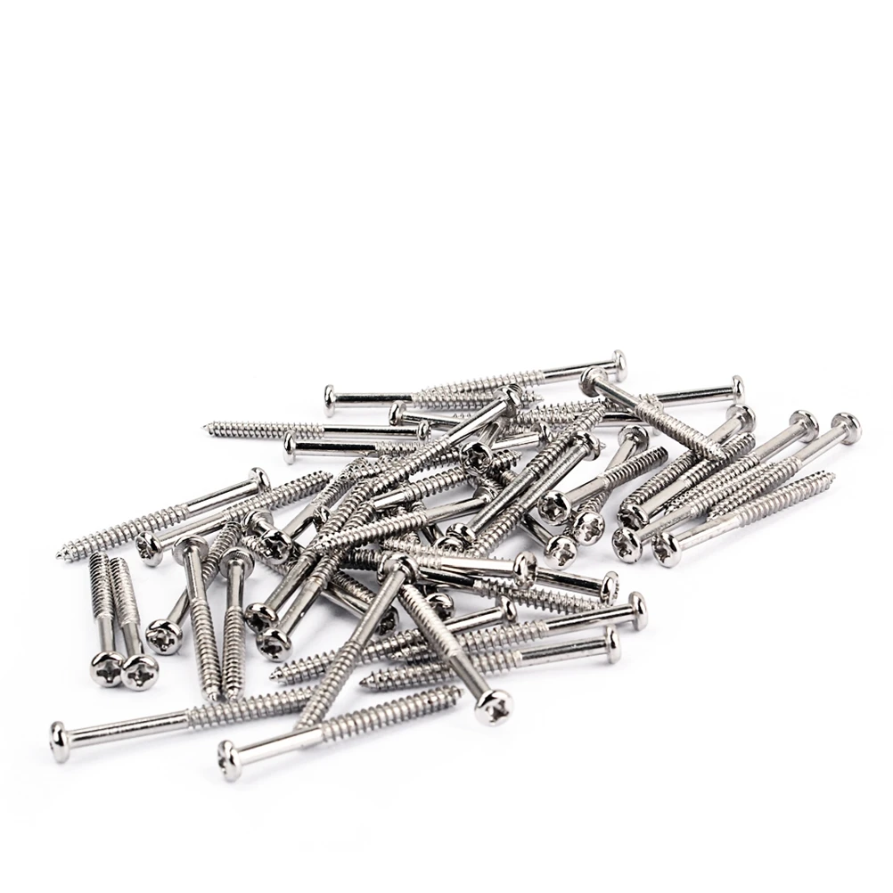

50 pcs Pickup Screws Humbucker Springs Mounting Guitar Parts Accessories Sturdy Steel Plated Durable Bass Compatible Easy