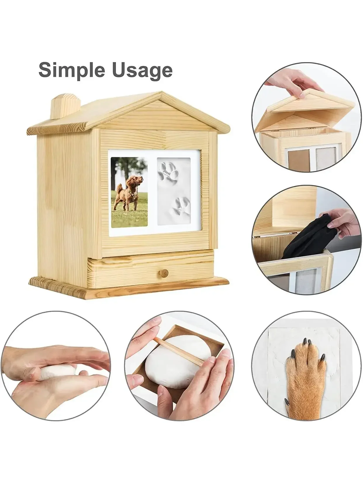 fournitures-de-cendres-pour-animaux-de-compagnie-urne-en-bois-avec-cadre-photo-petite-maison-en-pin