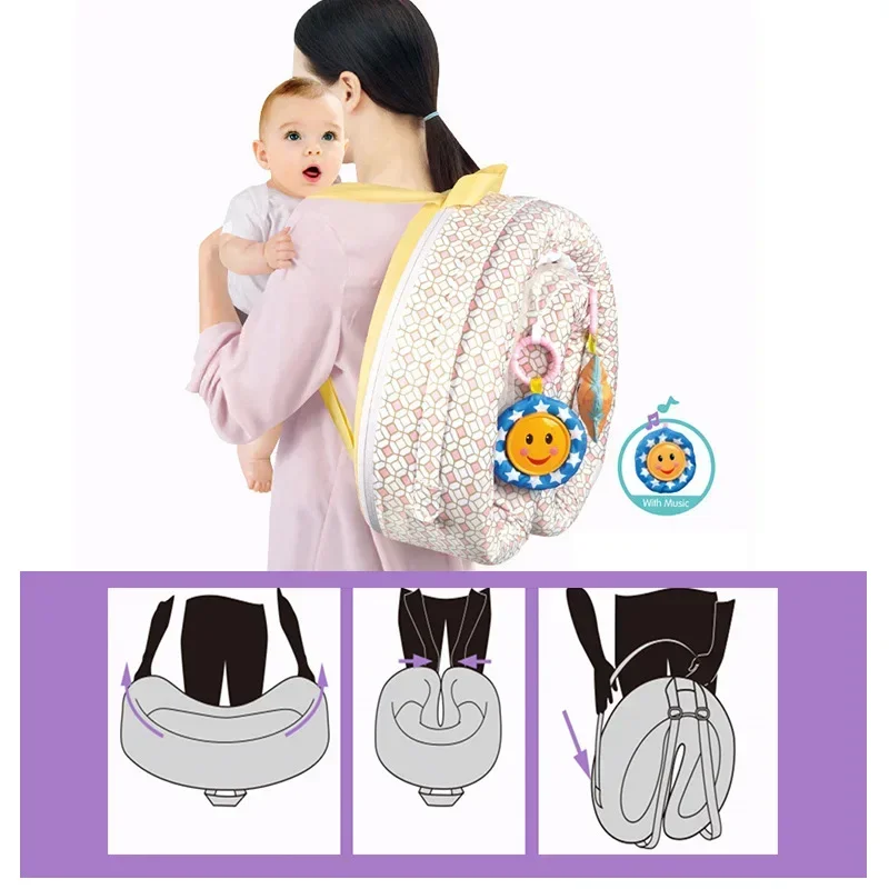 Multifunctional Baby Cribs Portable Baby Bed with Mosquito Net Cradle for Newborn Outdoor Travel Removable Mini Crib for Baby