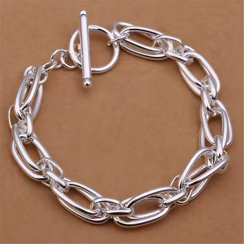 Fine 925 Sterling Silver Noble Nice Chain Solid Bracelet for Women Men Charms Party Gift Wedding Fashion Jewelry Hot Model - Image 26