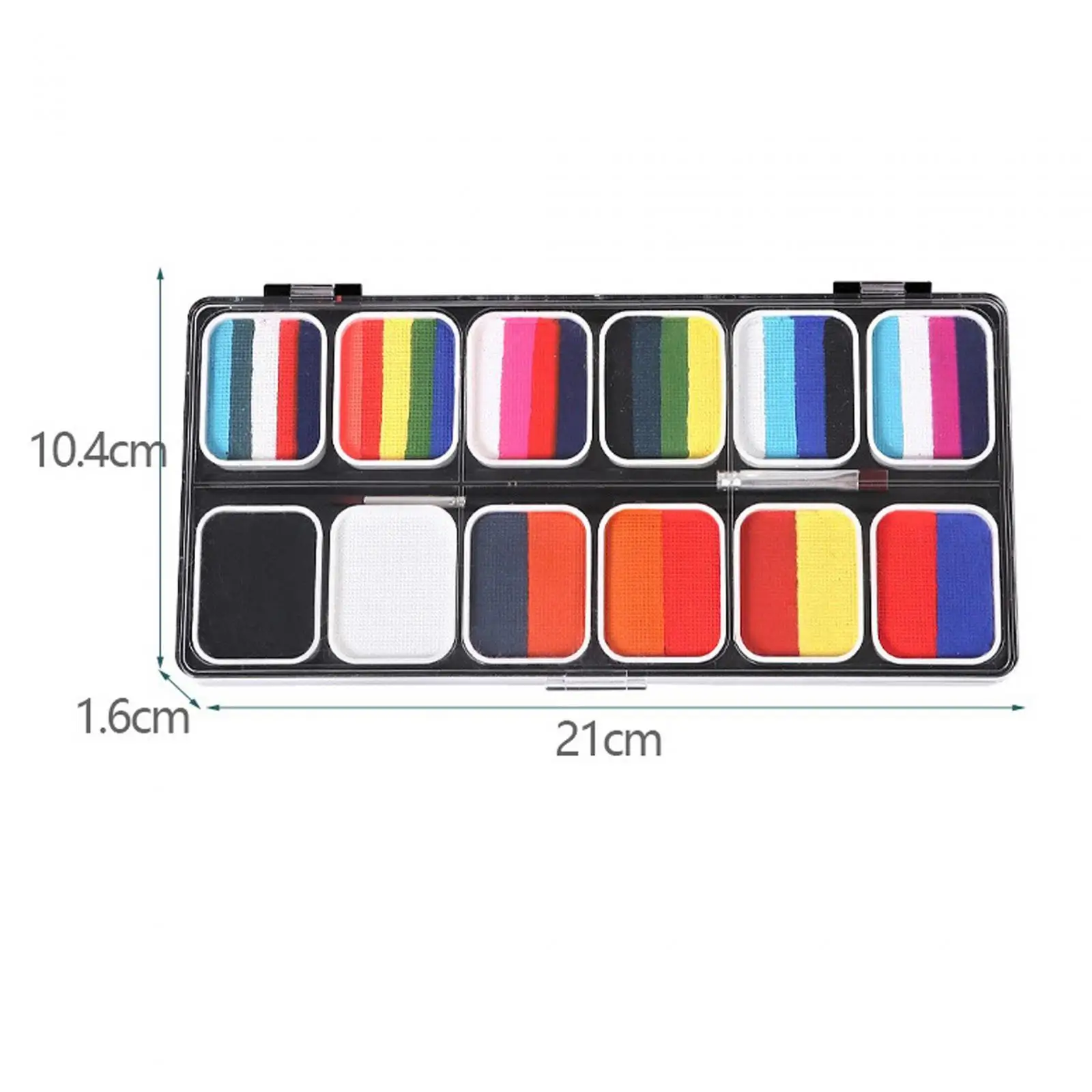 Farby do twarzy i ciała, 12 kolorów, zestaw do malowania twarzy, praktyczny i łatwy w użyciu.