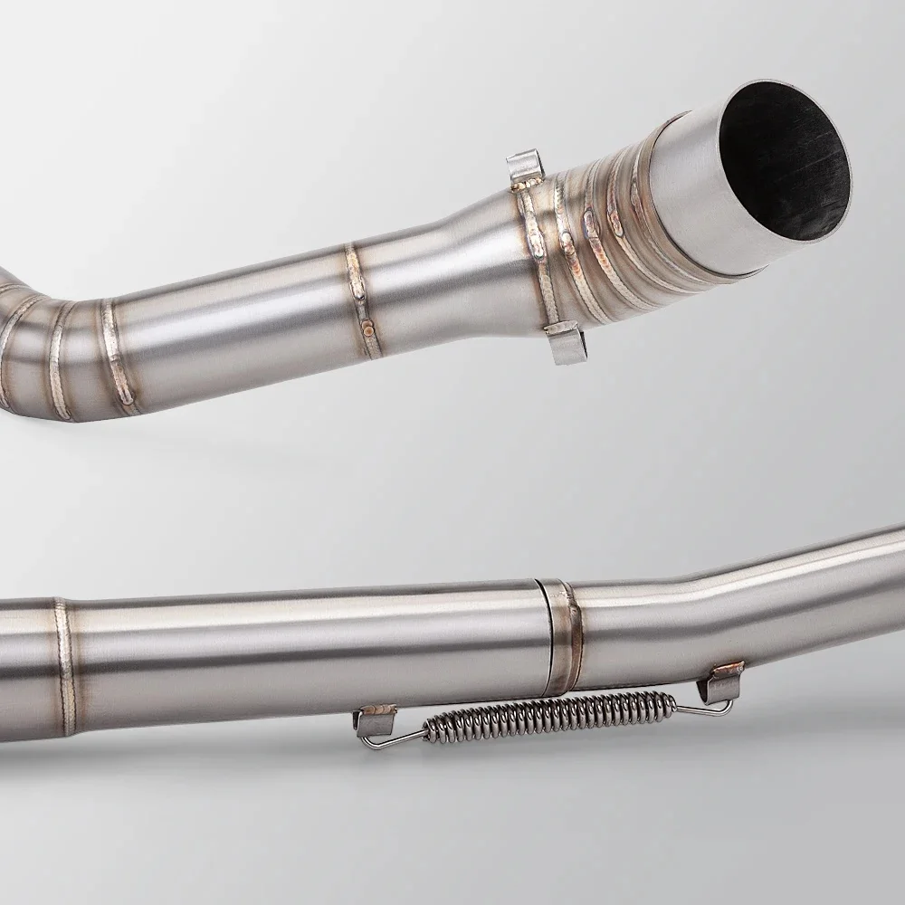 51 مللي متر الهروب دراجة نارية نظام العادم الكامل NS200 NS 200 ل Bajaj Pulsar NS200 رئيس الأوسط وصلة الأنابيب سباق الدراجة الكوع