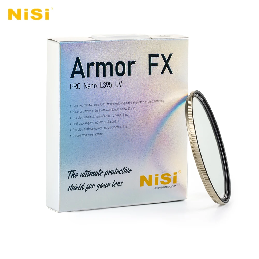 NISI Armor FX PRO Nano L395 UV Filter 40.5 43 46 52 55 58 62 67 72 77 82 86 95 mm Explosion Proof for Protective Camera Lens